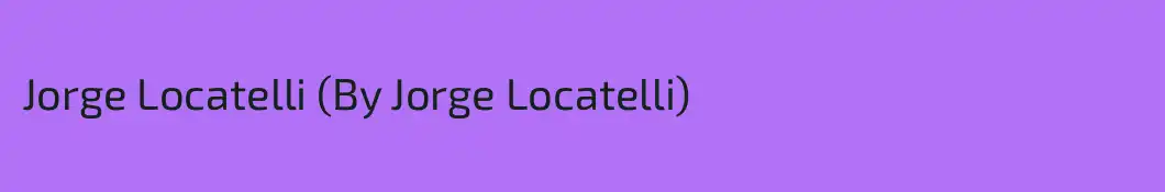 Jorge Locatelli (By Jorge Locatelli)
